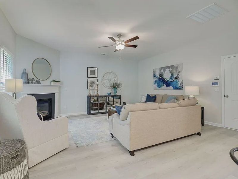 Furnished interior view inside a new home in Providence Station at Trolley Run, Aiken (Image 4).