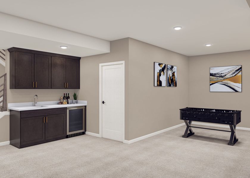 Representative furnished interior of a home built from the 3508 by Tri Pointe Homes in The Aurora Highlands, Aurora (Image 27).