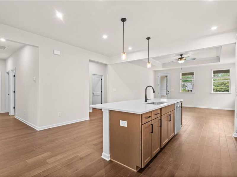 Furnished interior view inside a new home in Kelly Preserve, Loganville (Image 8).
