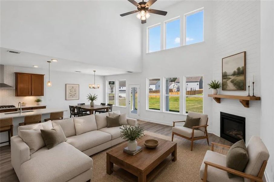 Furnished interior view inside a new home in Pickens Bluff, Hiram (Image 12). Furnished interior view inside a new home in Pickens Bluff, Hiram (Image 12).