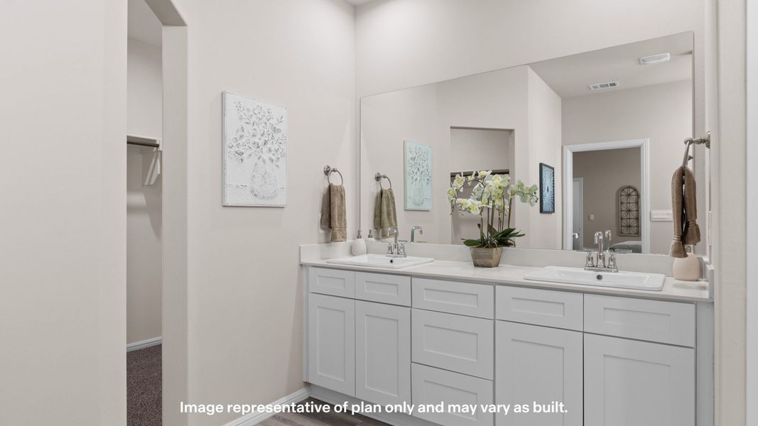 Furnished interior view inside a new home in Mustang Ridge, Andrews (Image 14).
