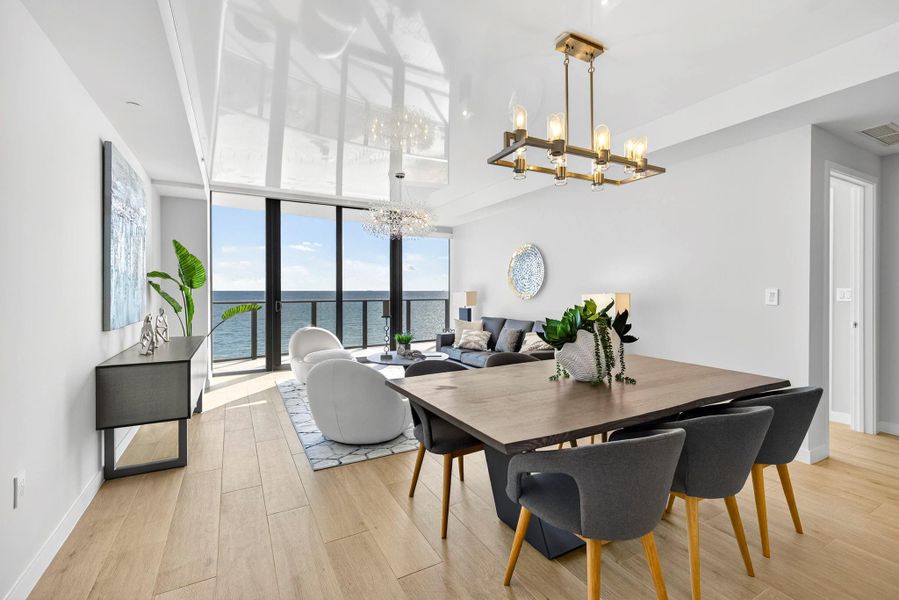 Furnished interior view inside a new home in , Pompano Beach (Image 37).