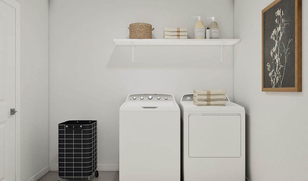 Laundry room (*Artist rendering used for illustration purposes only.) Laundry room (*Artist rendering used for illustration purposes only.)