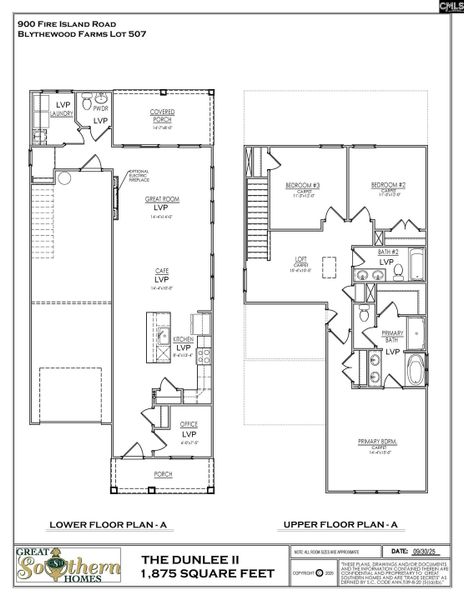 2D floor plan layout of this home in Blythewood Farms, Blythewood, SC (Image 4).