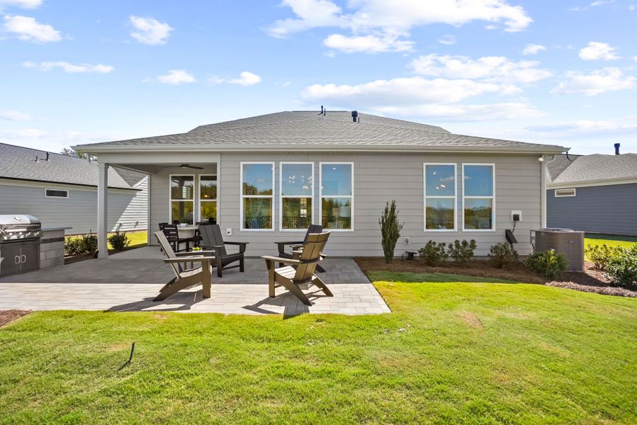 Representative exterior details of a home built from the Prestige by Del Webb in Del Webb Carolina Ridge, Midland (Image 37).