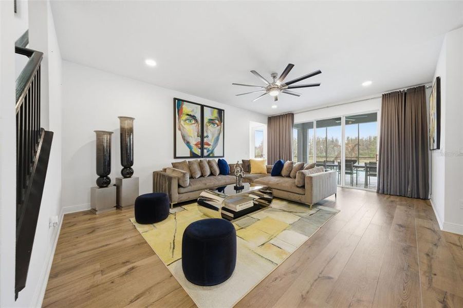 Furnished interior view inside a new home in Whispering Oaks Preserve, Wesley Chapel (Image 51). Furnished interior view inside a new home in Whispering Oaks Preserve, Wesley Chapel (Image 51).