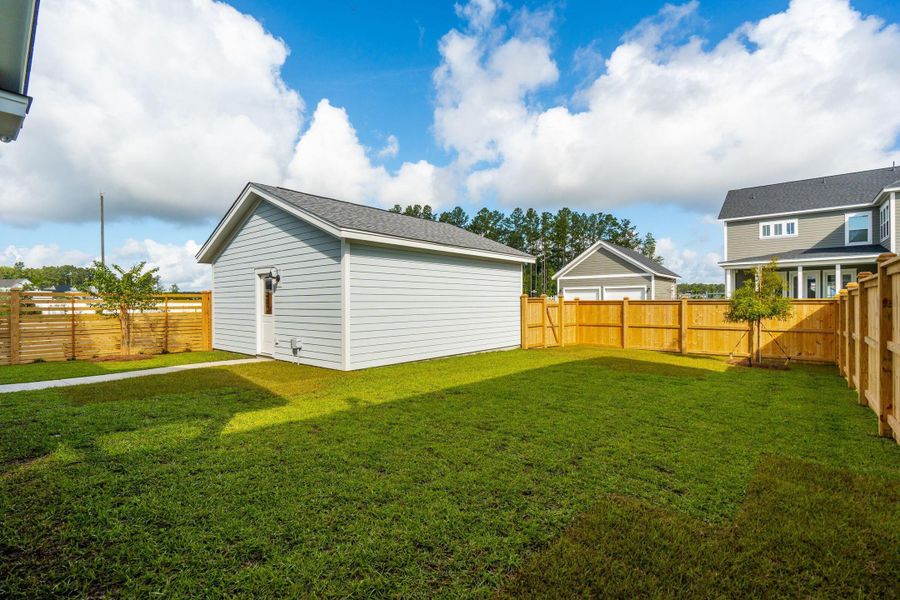 Exterior details and patio area of a home in Nexton, Summerville (Image 21). Exterior details and patio area of a home in Nexton, Summerville (Image 21).