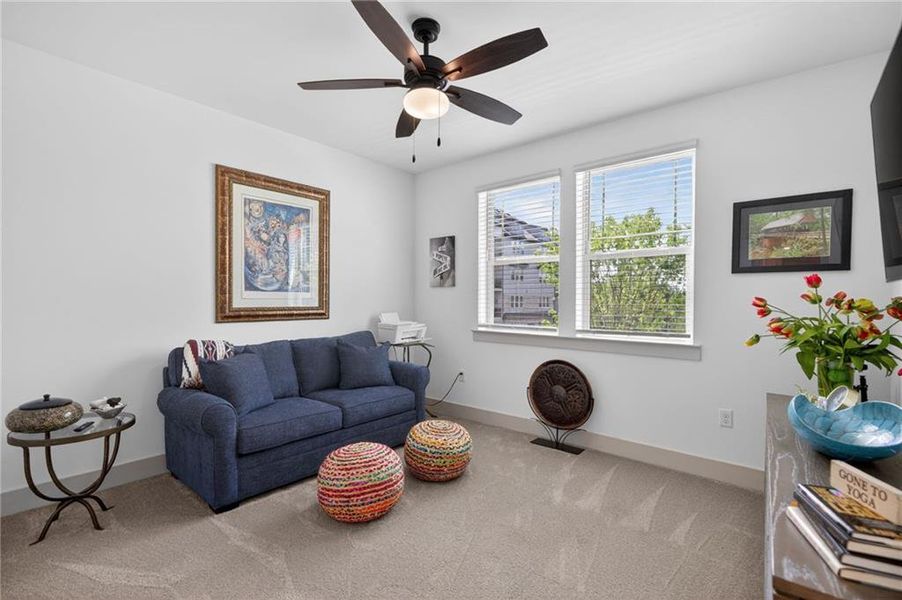 Furnished interior view inside a new home in Gatherings® at Herrington, Cumming (Image 14).