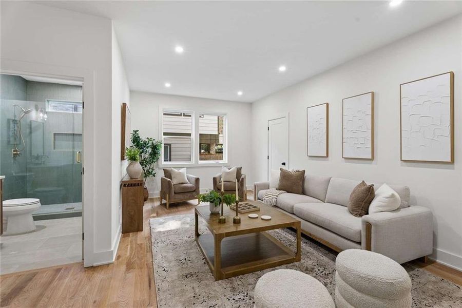 Furnished interior view inside a new home in , Atlanta (Image 35).