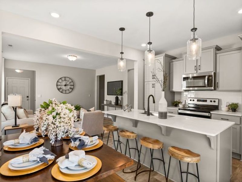 Representative furnished interior of a home built from the Canterbury by True Homes in Reedy Fork Middleton, Greensboro (Image 10).