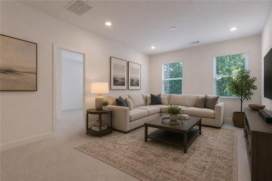 Furnished interior view inside a new home in Bailey Fence, Dacula (Image 19).