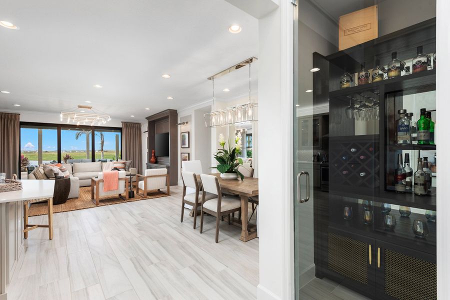 Representative furnished interior of a home built from the Bimini by GL Homes in Valencia Parc at Riverland, Port St. Lucie (Image 17).