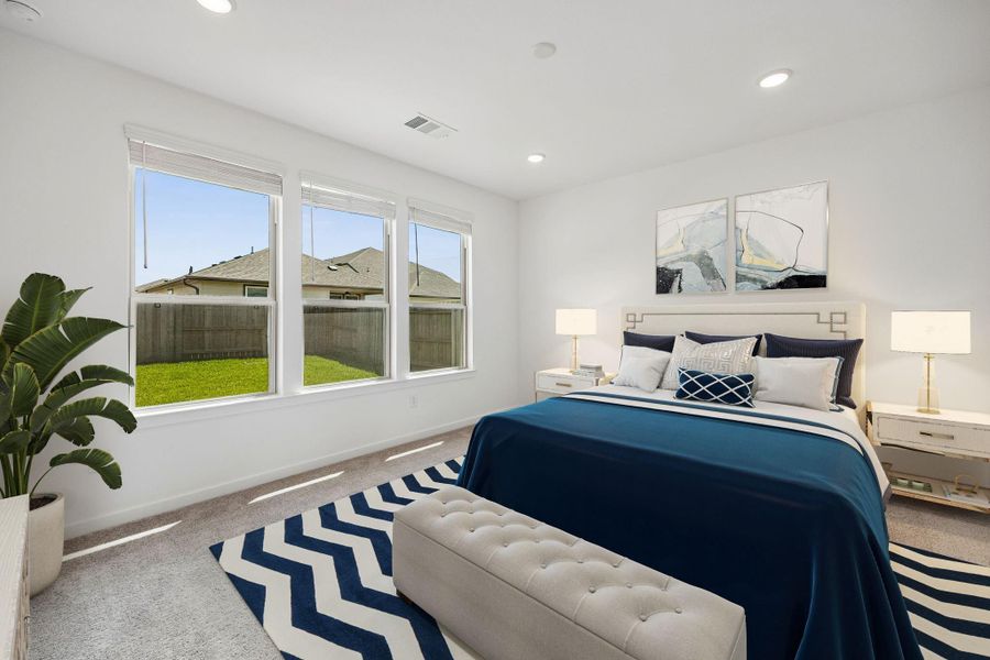 Furnished interior view inside a new home in Mavera, Conroe (Image 11).