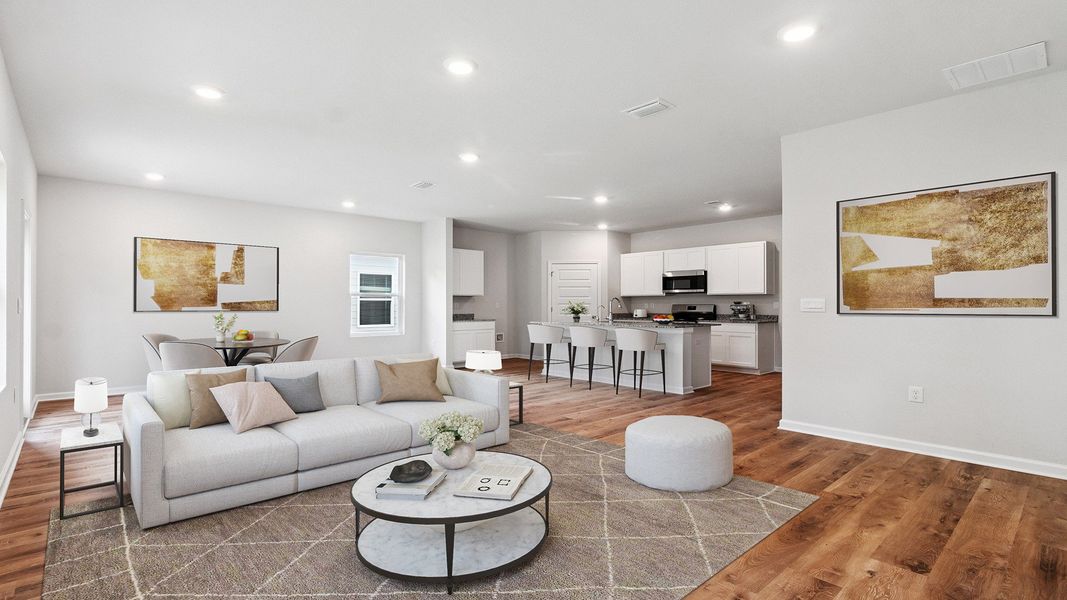 Furnished interior view inside a new home in Wesley Park, Crawfordville (Image 7).
