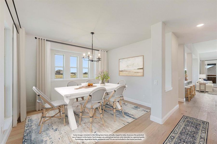 Furnished interior view inside a new home in Hunters Ridge, Crowley (Image 15).