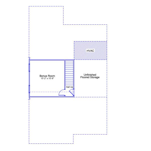 2D floor plan layout of this home in Landmark Commons, Boiling Springs, SC (Image 3).