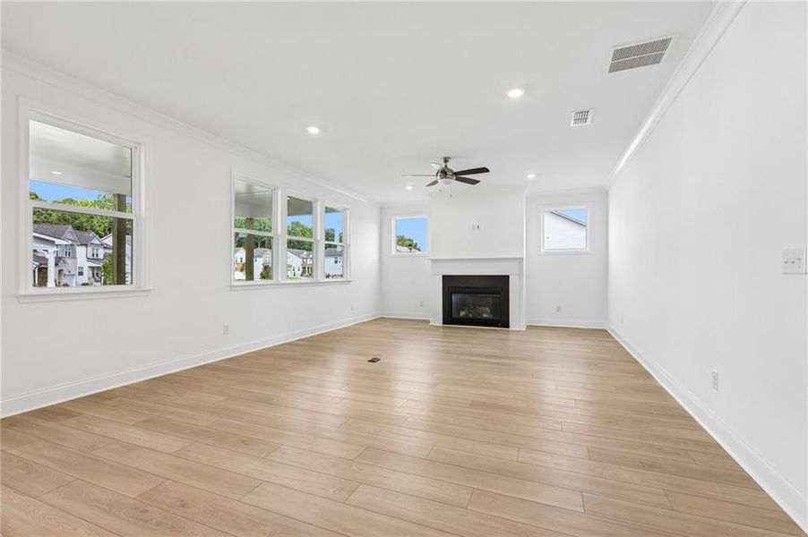 Spacious, unfurnished interior of a new home in Bennett Farm, Loganville (Image 23). Spacious, unfurnished interior of a new home in Bennett Farm, Loganville (Image 23).