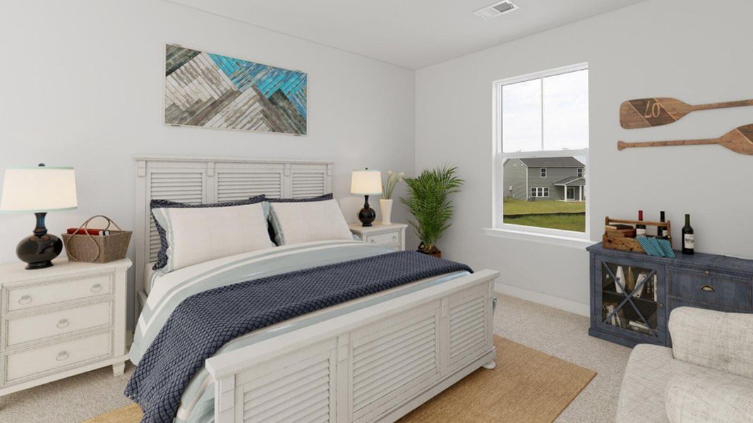 Furnished interior view inside a new home in Sweetgrass at Summers Corner: Carolina Collection, Summerville (Image 12).