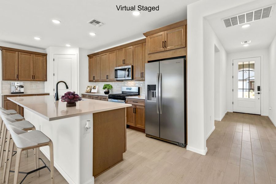 Furnished interior view inside a new home in Oasis At Rocking K, Vail (Image 5).