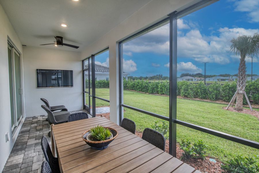 Exterior details and patio area of a home in Costa Pointe, Vero Beach (Image 3).