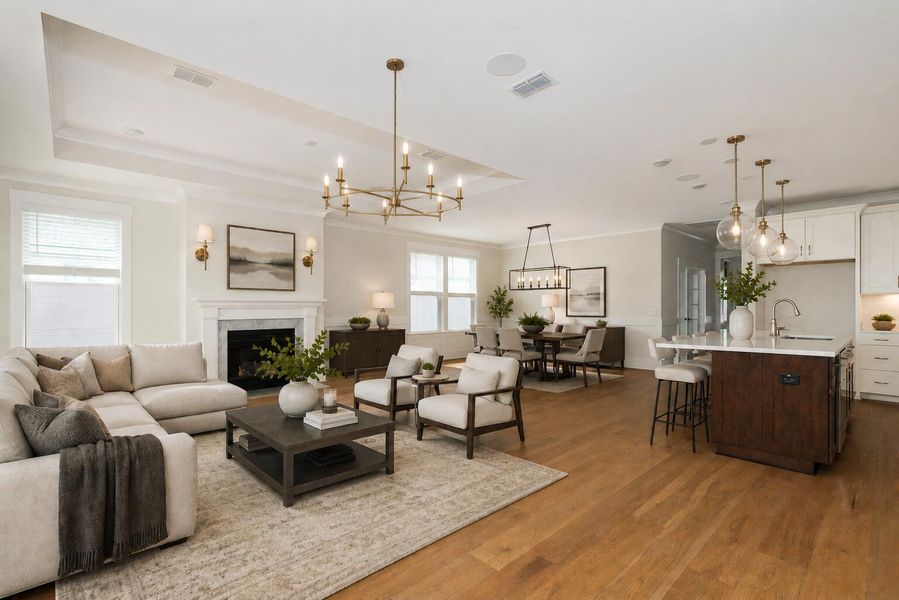 Furnished interior view inside a new home in , Charleston (Image 8).