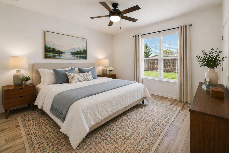 Virtually Staged-Master Bedroom