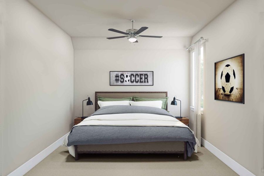 Representative furnished interior of a home built from the Chandler by Tri Pointe Homes in Brook Bend at Clopton Farms, Montgomery (Image 19).