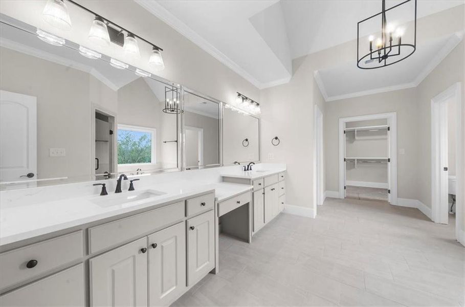Furnished interior view inside a new home in , Canton (Image 19).