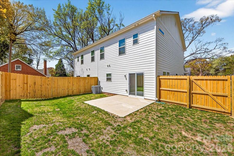 Exterior details and patio area of a home in , Charlotte (Image 3). Exterior details and patio area of a home in , Charlotte (Image 3).