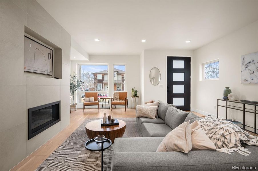 Furnished interior view inside a new home in , Denver (Image 10).