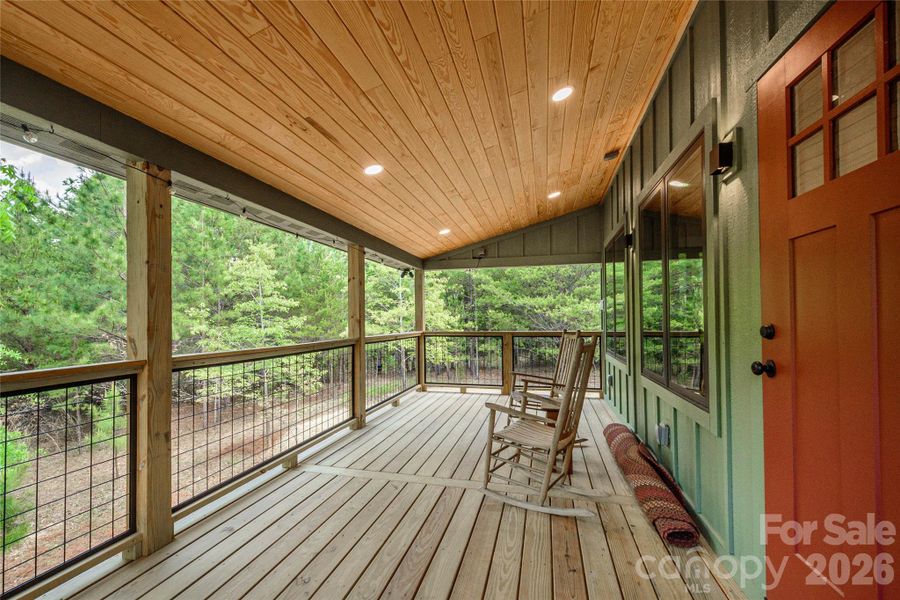 Exterior details and patio area of a home in , Rutherfordton (Image 25).
