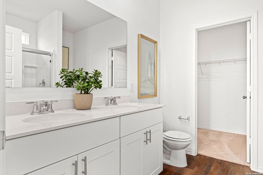 Furnished interior view inside a new home in , New Braunfels (Image 12).