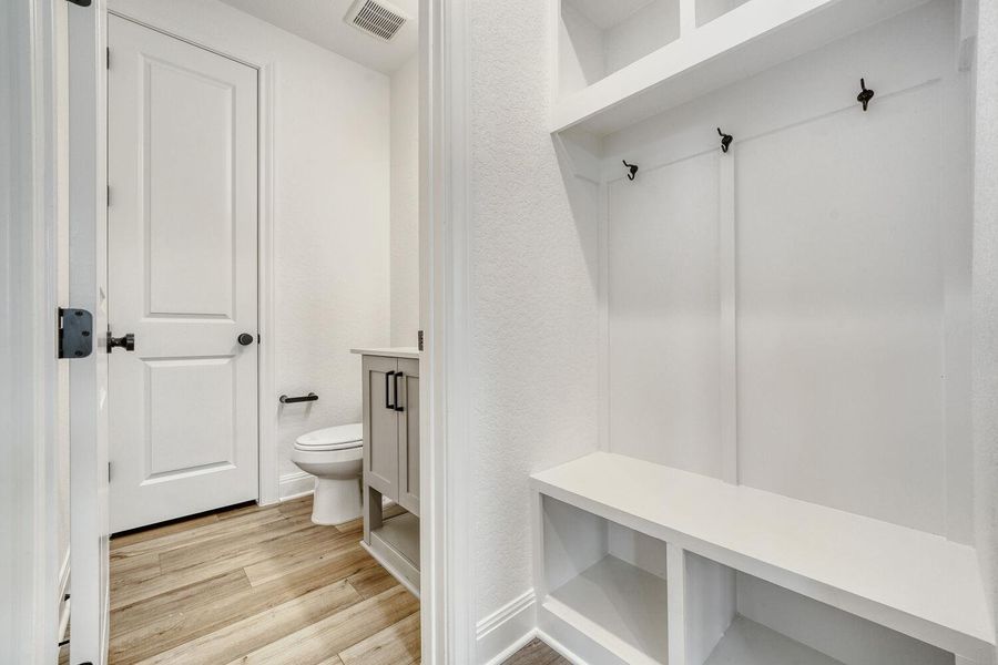 Furnished interior view inside a new home in , Buda (Image 11).