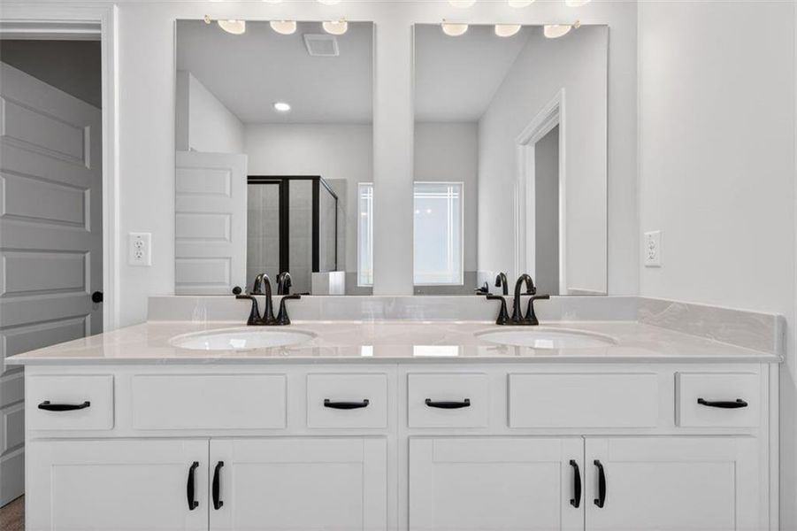 Furnished interior view inside a new home in Sanders Park, Austell (Image 12).