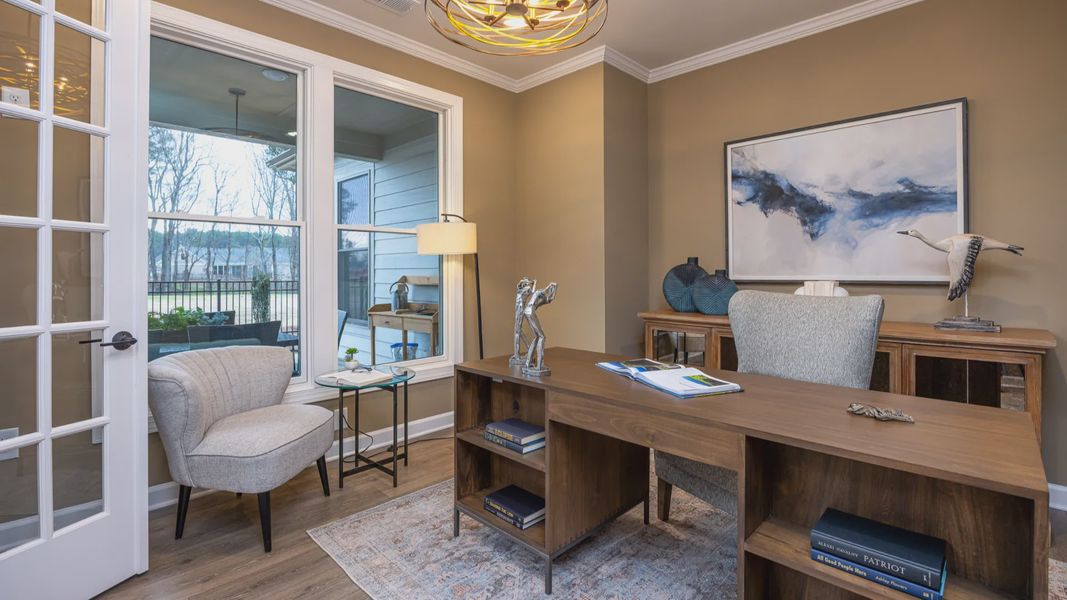 Representative furnished interior of a home built from the Promenade by Epcon Communities in The Courtyards at Oak Grove, Durham (Image 42). Representative furnished interior of a home built from the Promenade by Epcon Communities in The Courtyards at Oak Grove, Durham (Image 42).