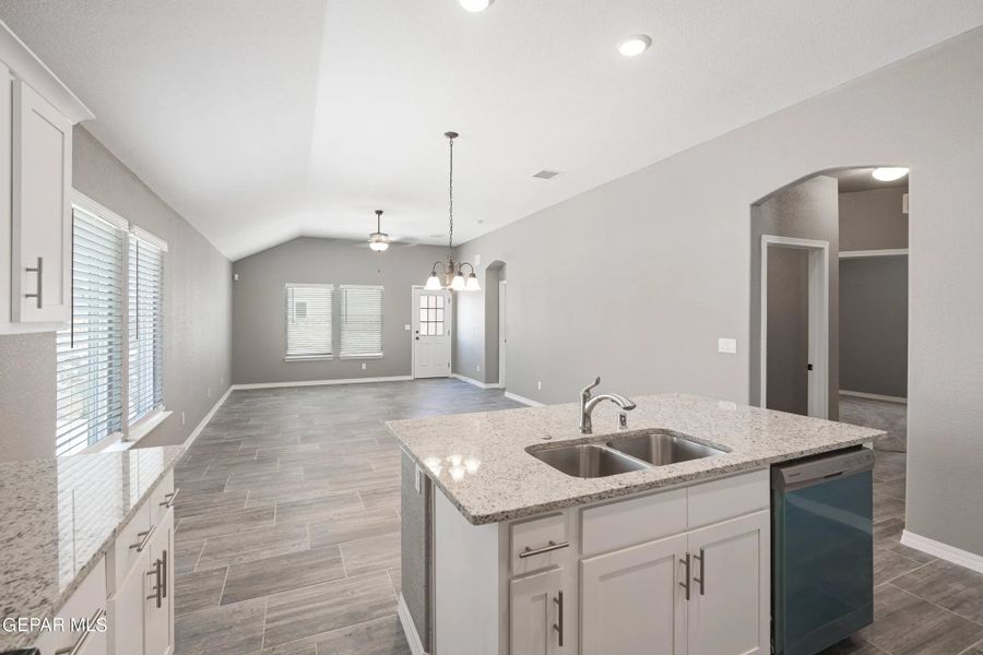 Representative furnished interior of a home built from the Adam 1600SF by Saratoga Homes in Crossland, El Paso (Image 5).
