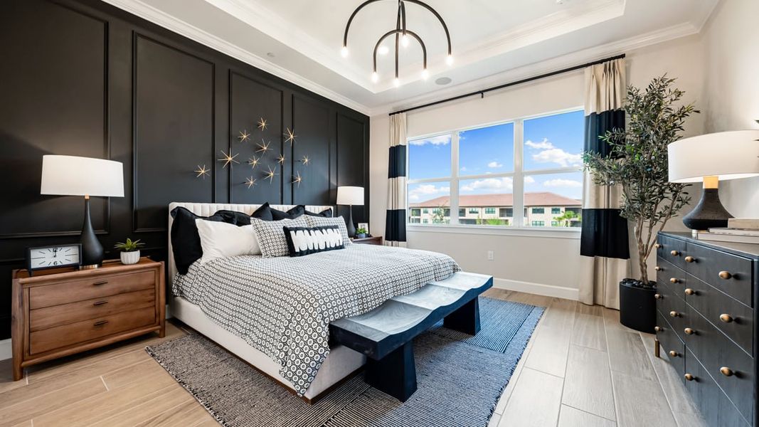 Representative furnished interior of a home built from the Bellisimo by Taylor Morrison in Esplanade by the Islands Coach Homes, Naples (Image 13).