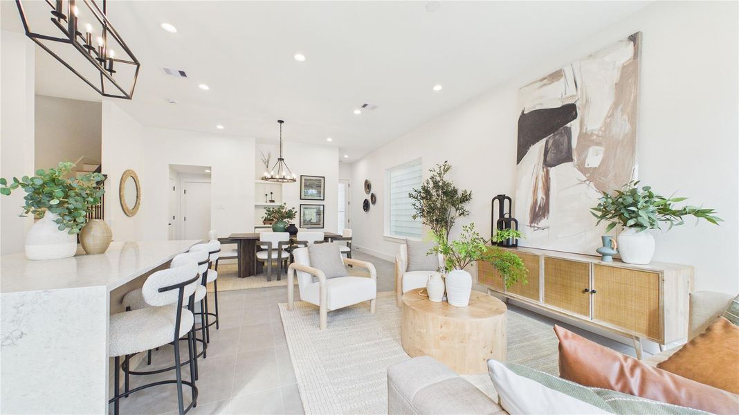 Furnished interior view inside a new home in Cebra Court, Houston (Image 6).