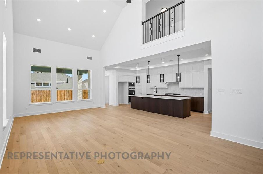 Spacious, unfurnished interior of a new home in Wildflower Ranch: Artisan Series - 60ft. lots, Dish (Image 21). Spacious, unfurnished interior of a new home in Wildflower Ranch: Artisan Series - 60ft. lots, Dish (Image 21).