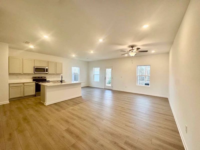 Family Room & Kitchen