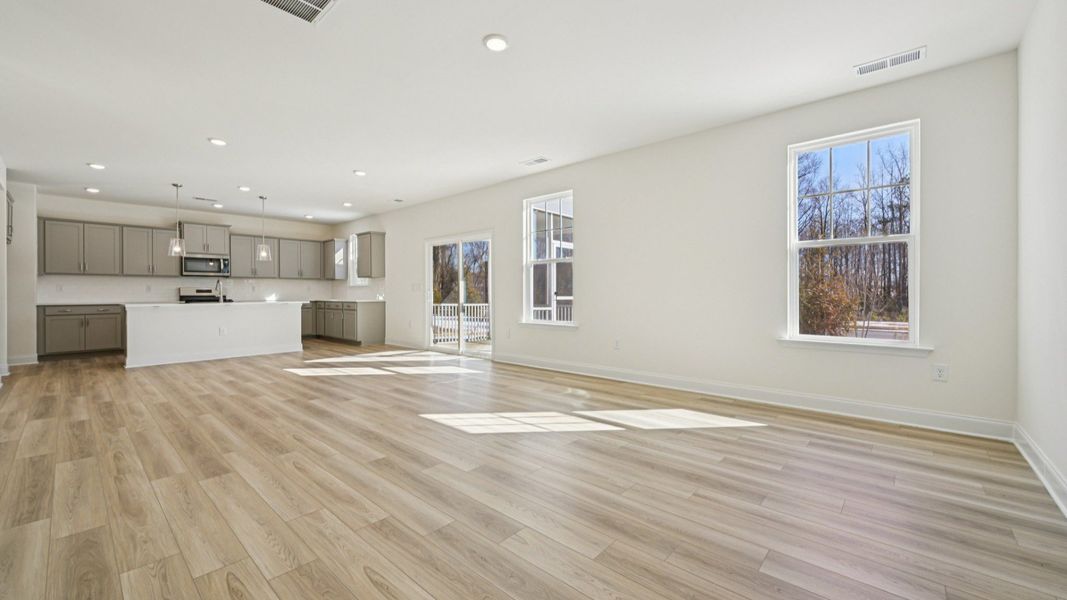 Representative furnished interior of a home built from the Wagener by DRB Homes in Station Pointe, Angier (Image 9).