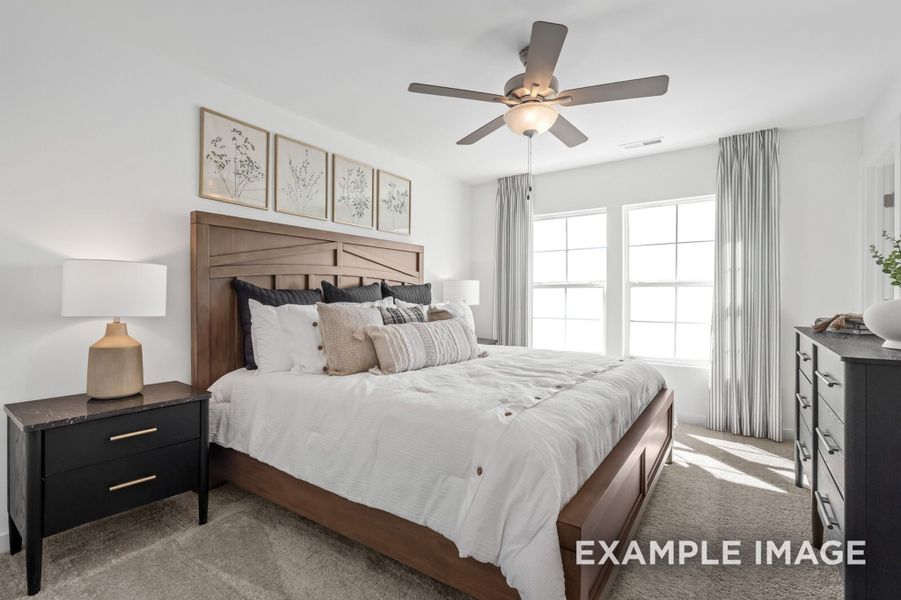 Furnished interior view inside a new home in The Towns at Red River, Gallatin (Image 12).