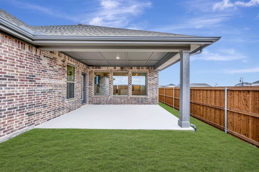 Exterior details and patio area of a home in Talia – Garden Series, Mesquite (Image 3).