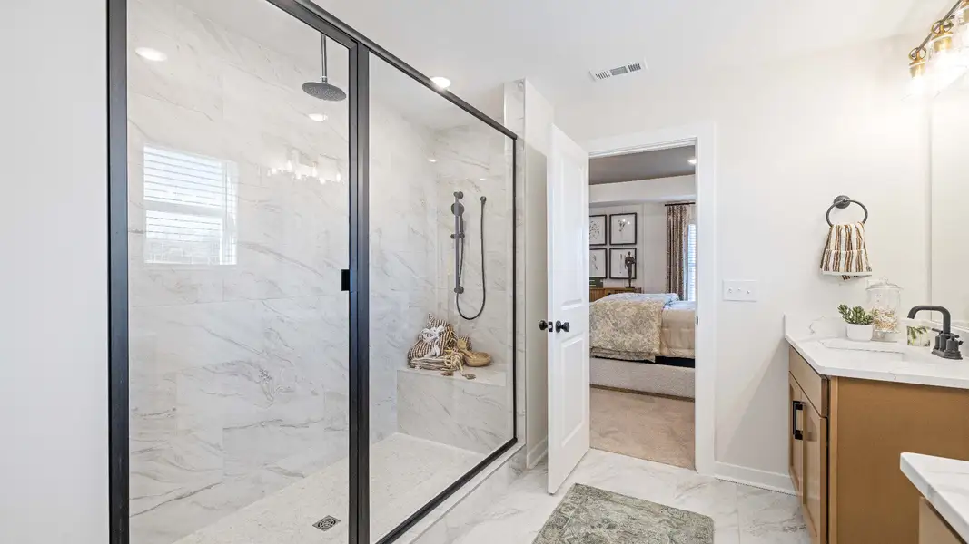 Representative furnished interior of a home built from the Wynwood by DRB Homes in Cottages of Bearwood, Mount Pleasant (Image 38).