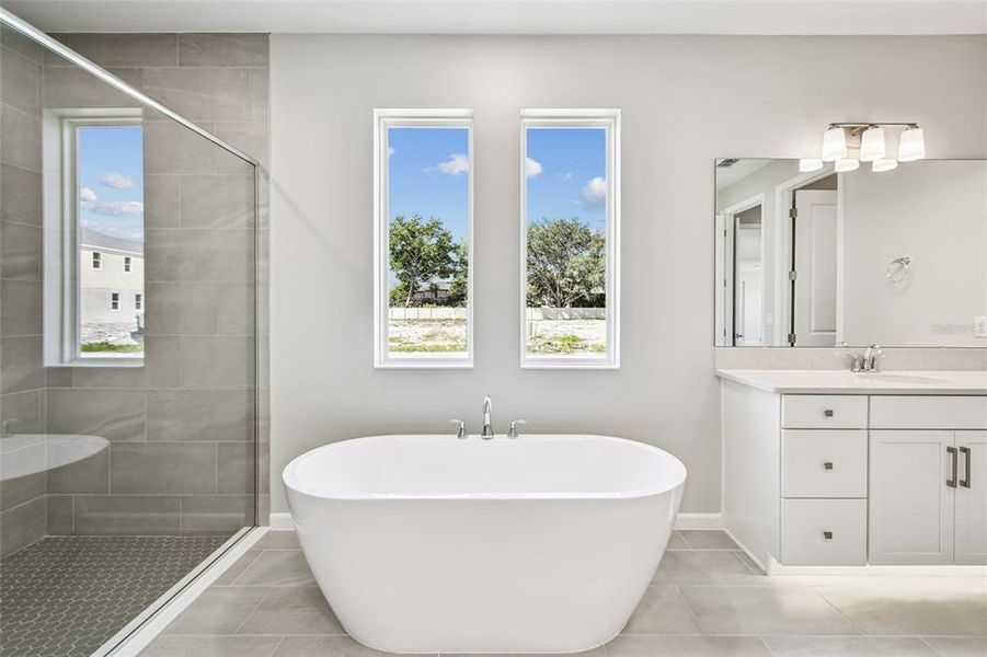 Furnished interior view inside a new home in Hawk's Overlook, Oviedo (Image 7). Furnished interior view inside a new home in Hawk's Overlook, Oviedo (Image 7).