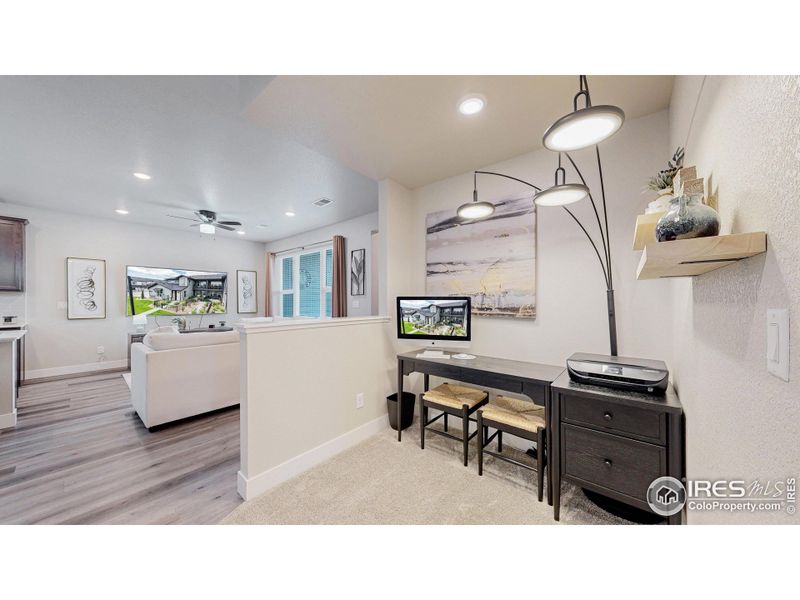 Nook is perfect for home office space or reading nook