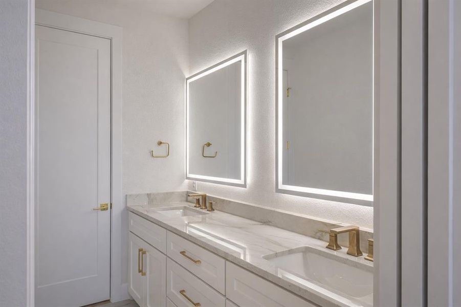 Furnished interior view inside a new home in , Pottsboro (Image 9).