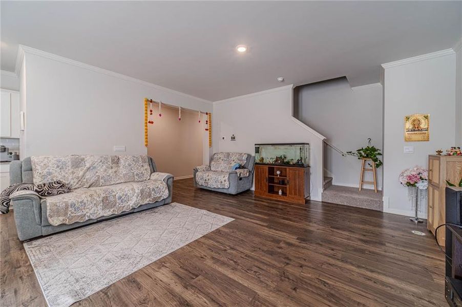 Furnished interior view inside a new home in , Buford (Image 6). Furnished interior view inside a new home in , Buford (Image 6).