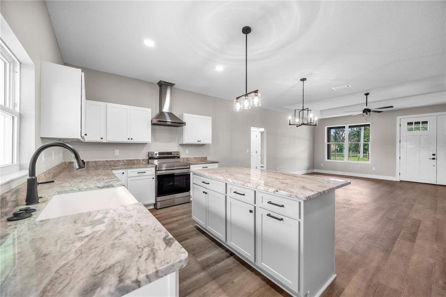 Furnished interior view inside a new home in , Bushnell (Image 11).