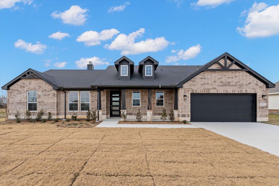 Front exterior of a new home in Fairview Meadows, New Fairview, TX, highlighting curb appeal (Image 28).